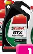 Castrol GTX High Mileage Oil-5Ltr Each