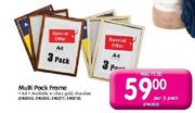 Multi Pack Frame A4-Per 3 Pack