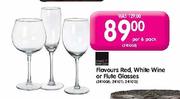 Flavours Red White Wine Or Flute Glass-Per 6's Pack
