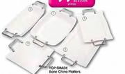 Top Grade Bone China Rectangular Platters-29 x 26.5cm or 36 x 17.5cm Oblong Dish-each