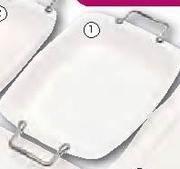 Top Grade Bone China Rectangular Platters-35 x 27cm 
