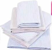 Room Service Pin Stripe Sheeting 3/4 Fotter or Flat