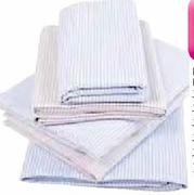 Room Service Pin Stripe Sheeting King Fixed or flat