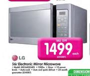 LG 56L Electronic Mirror Microwave(MS5643GARS)-Each