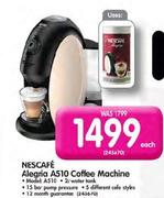 Special Nescafe Alegria A510 Coffee Machine-Each — www ...
