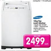 Samsung 13Kg Top Load Washer(WA13V5WIP)-Each