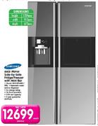 Samsung Mirror Side-By-Side Fridge/Freezer With Mini Bar-660Ltr(RS21HFLMR1/XFA)