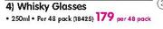 Consol Whisky Glasses 250ml-Per 48 Pack