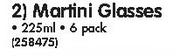 Manhattan Martini Glasses-Per 6 Pack