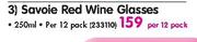 Arcoroc Savoie Red Wine Glasses-Per 12 Pack