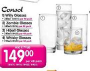 Consol Whisky Glasses (250ml)-per 48 pack