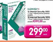 Kaspersky Internet Security 2012-1 User Each 