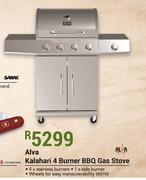 Alva Kalahari 4 Burner BBQ Gas Stove