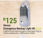 Nexus Emergency Backup Light 40
