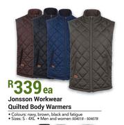 Jonsson Workwear Quilted Body Warmers-Each