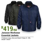 Jonsson Workwear Essential Jackets-Each
