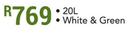 Duram 20L Roofkote White & Green