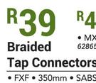 Braided Tap Connectors FXF SABS 350mm