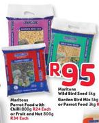 Marltons Parrot Food With Chilli-800g Each