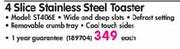 Salton Elite 4 Slice Stainless Steel Toaster(ST406E)