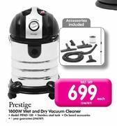 Prestige Wet And Dry Vacuum Cleaner-1800W(PRWD-180)