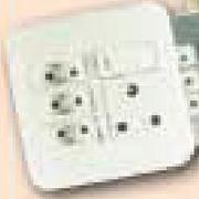 Euro Switch Socket White