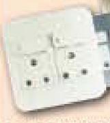 Veti Double Switch Plug White