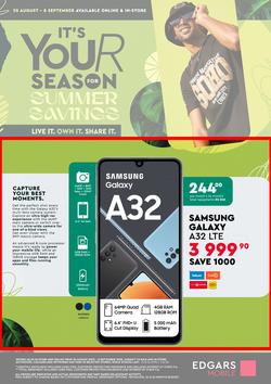 Edgars Cellular : It's Your Season For Summer Savings (25 August - 08 September 2022), page 4