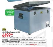 Camp master 45Ltr Fridge/Freezer AC/DC 690x490x530mm-Each