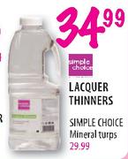 Simple Choice Lacquer Thinners