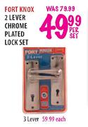 Fort Knox 2 Lever Chrome Plated Lock Set