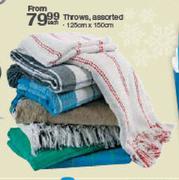 Throws Assorted-125cmx150cm Each