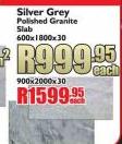 Silver Grey Polished Granite Slab 600x1800x30-Each