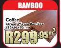 Coffee Strand Woven Bamboo Tile 91.5x96x10mm-Per Sqm