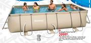 Bestway Rectangular Frame Pool Set-404cm(L)x201cm(W)x100cm(D)Per Set