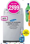 Samsung White Top Load Washing Machine(WA13V5WIP)-13Kg
