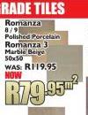 Romanza 3 Marble Beige 50x50 Tile-Per Sqm