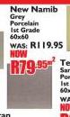 New Namib Grey Porcelain 1st Grade 60x60 Tile-Per Sqm