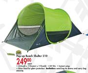 Camp Master Pop-Up Beach Shelter 210