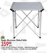 Camp Master Single Aluminium Slatted Table Each