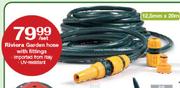 Riviera Garden Hose With Fitting-12.5mm x 20m Per Set 