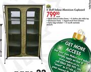 Camp Master 8 Shelf Deluxe Aluminium Cupboard Each