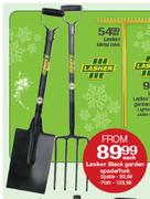 Lasher Black Garden Spade-Each