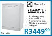 Electrolux 12 Place White Dishwasher
