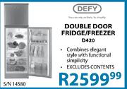 Defy Double Door Fridge/Freezer