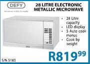 Defy Electronic Metallic Microwave-28L