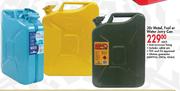 20 Ltr Metal, Fuel or Water Jerry Can-Each