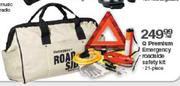 Q Premium Emergency Roadside Safety Kit-21 Piece Per Set