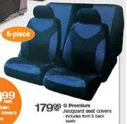 Q Premium Jacquard Seat Covers-6 Piece Per Set