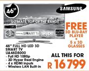 Samsung 46" Full HD LED 3D Smart TV(UA46D8000)